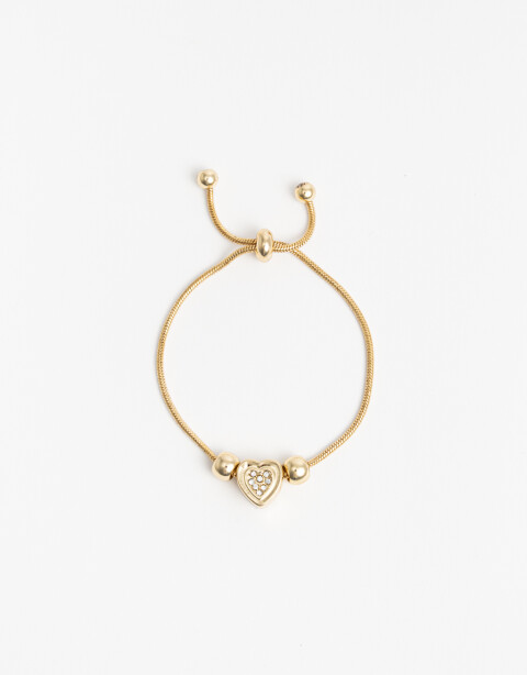 Pulseras Flexibles Metal Pulsera Flexible Dijes - Dorado