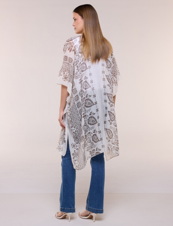 Kimono Arabescos BEIGE/MULTI