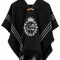 Poncho de niño bordado Gris