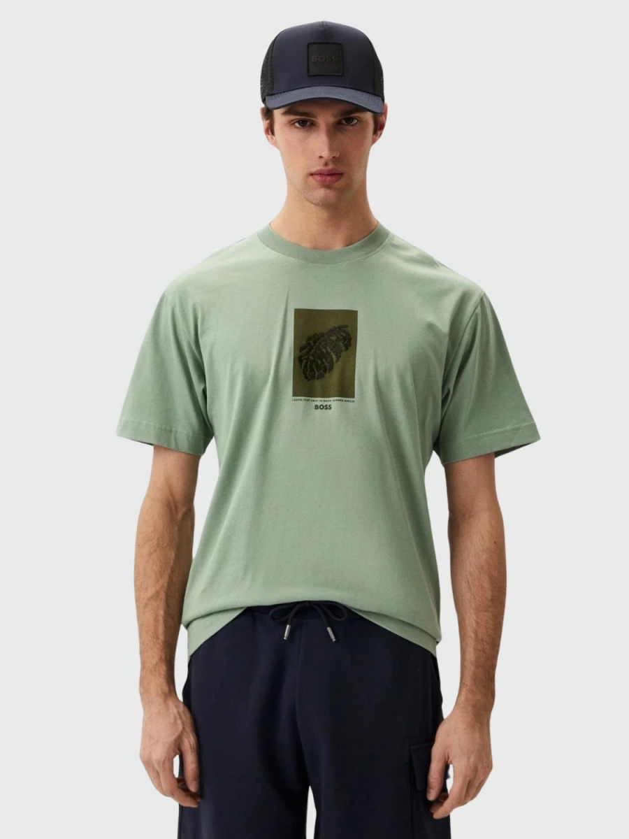 BOSS - Remera regular fit de algodón, TESSIN 