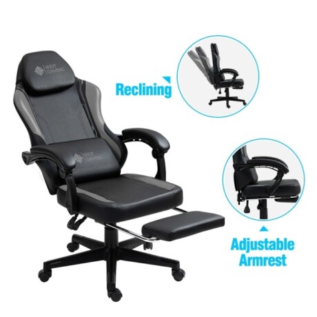 SILLA GAMER SHOT- WARLORD COLOR NEGRO 001