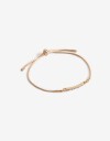 Pulseras Flexibles Strass Pulsera Flexible De Metal Y Strass - Dorado