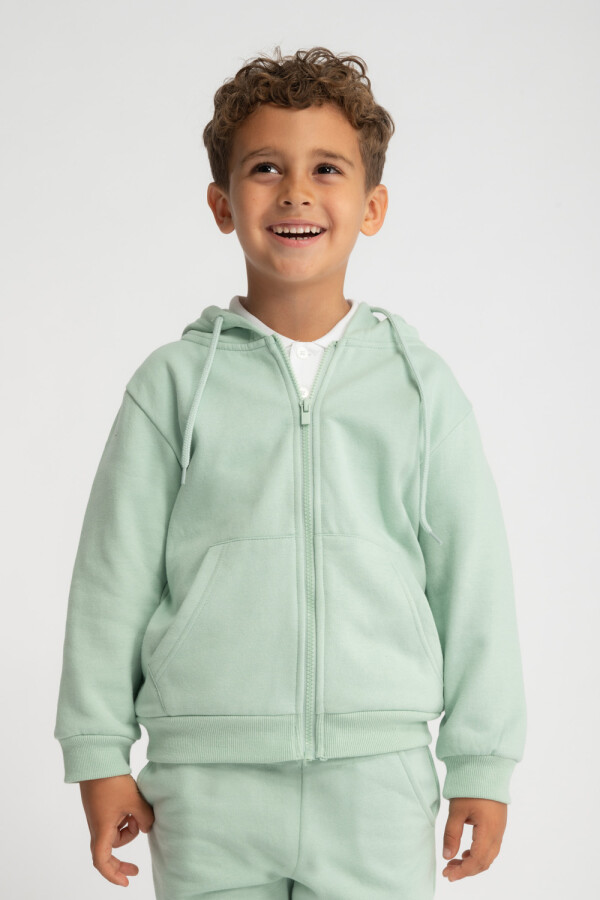 Campera deportiva Verde Agua