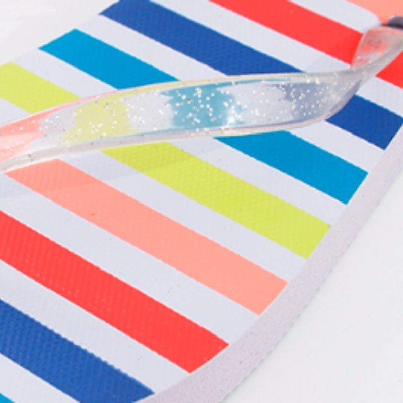 Chancletas Para Niños - Rayas Coloridas 27/28 Chancletas Para Niños - Rayas Coloridas 27/28