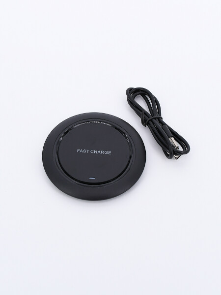 CARGADOR INALÁMBRICO CIRCULAR NEGRO (V)