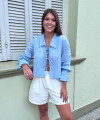 Camisa Julieta celeste
