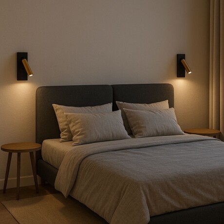 Portátil led de pared con SPOT móvil y puertos USB y USB-C Portátil led de pared con SPOT móvil y puertos USB y USB-C