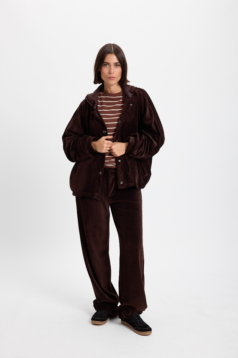 Campera Hoodie Chocolate