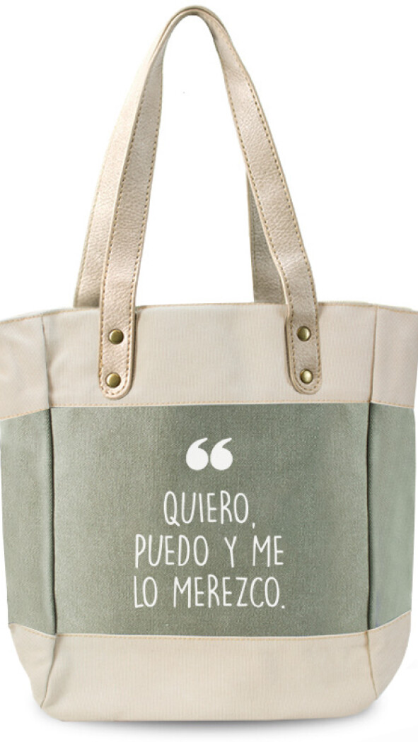 BOLSA MATERA ANDORRA LAUREL QUIERO, PUEDO Y ME LO MEREZCO