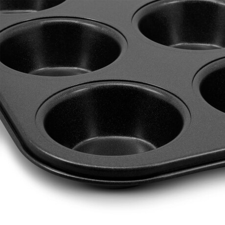 Asadera Molde de Horno Antiadherente X12 Muffins Magdalenas Gris