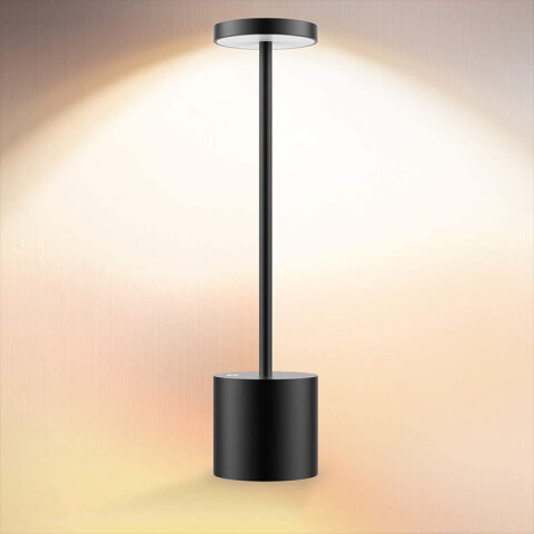 Portátil de mesa LED inalámbrica USB negra IX9446