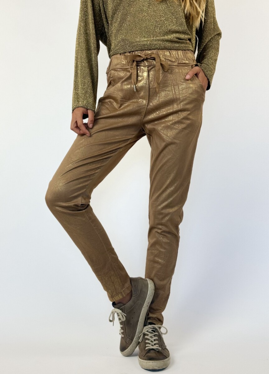 PANTALÓN FATMA - DORADO - CAMEL 