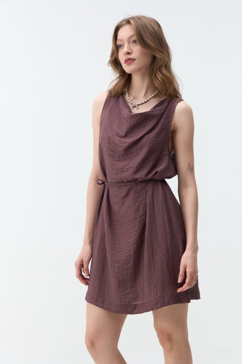 VESTIDO AMALIS - Bordó 