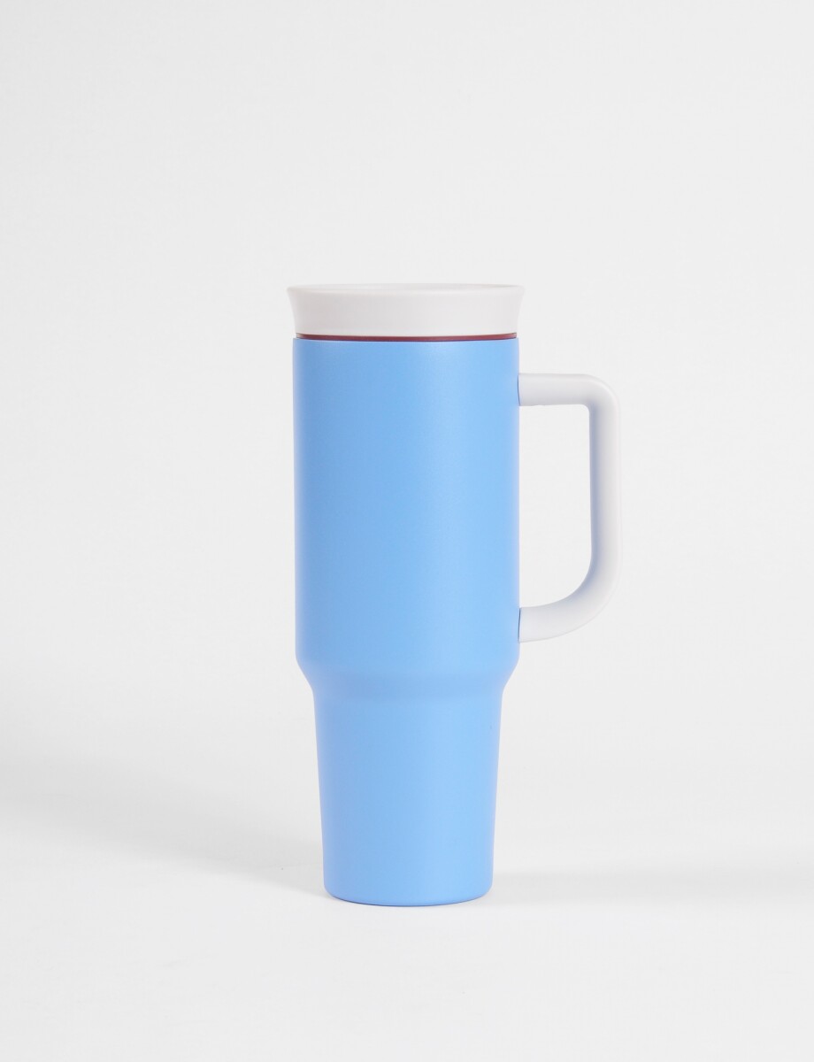 Mug vaso acero 1180 litros - celeste 