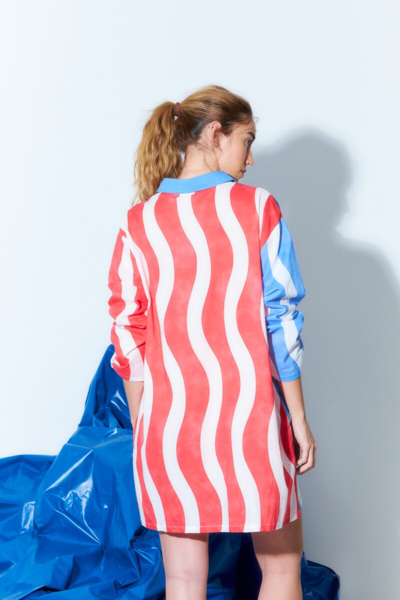 Túnica estampada multicolor