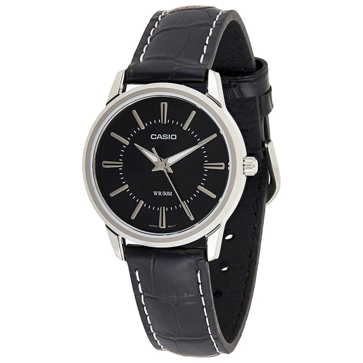 Reloj Análogo Casio En Acero Resistente Al Agua Para Uso Diario Diseño Elegante 