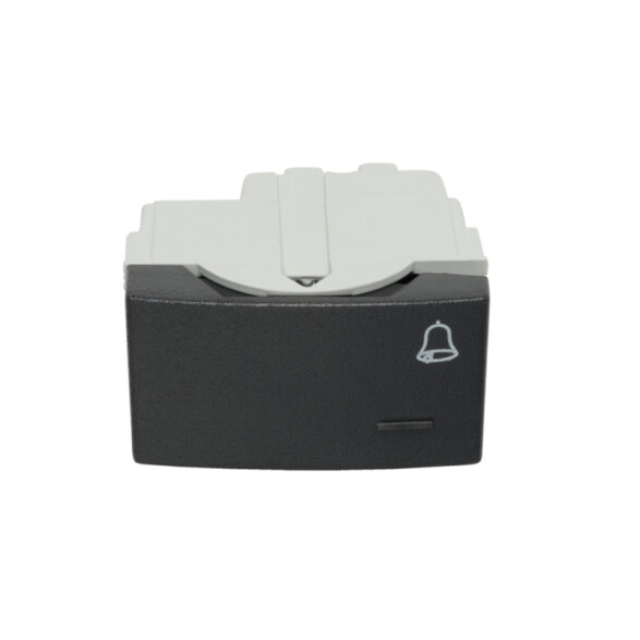 Mód. pulsador p/timbre 16A 250V gris RO1310