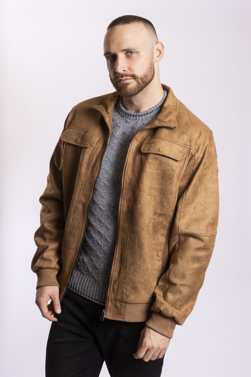 SNAKE JACKET - CAMEL 