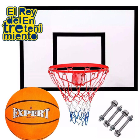 Tablero Basketball Aro Reglame 45+ Red+ Pelota+ Bulon 1