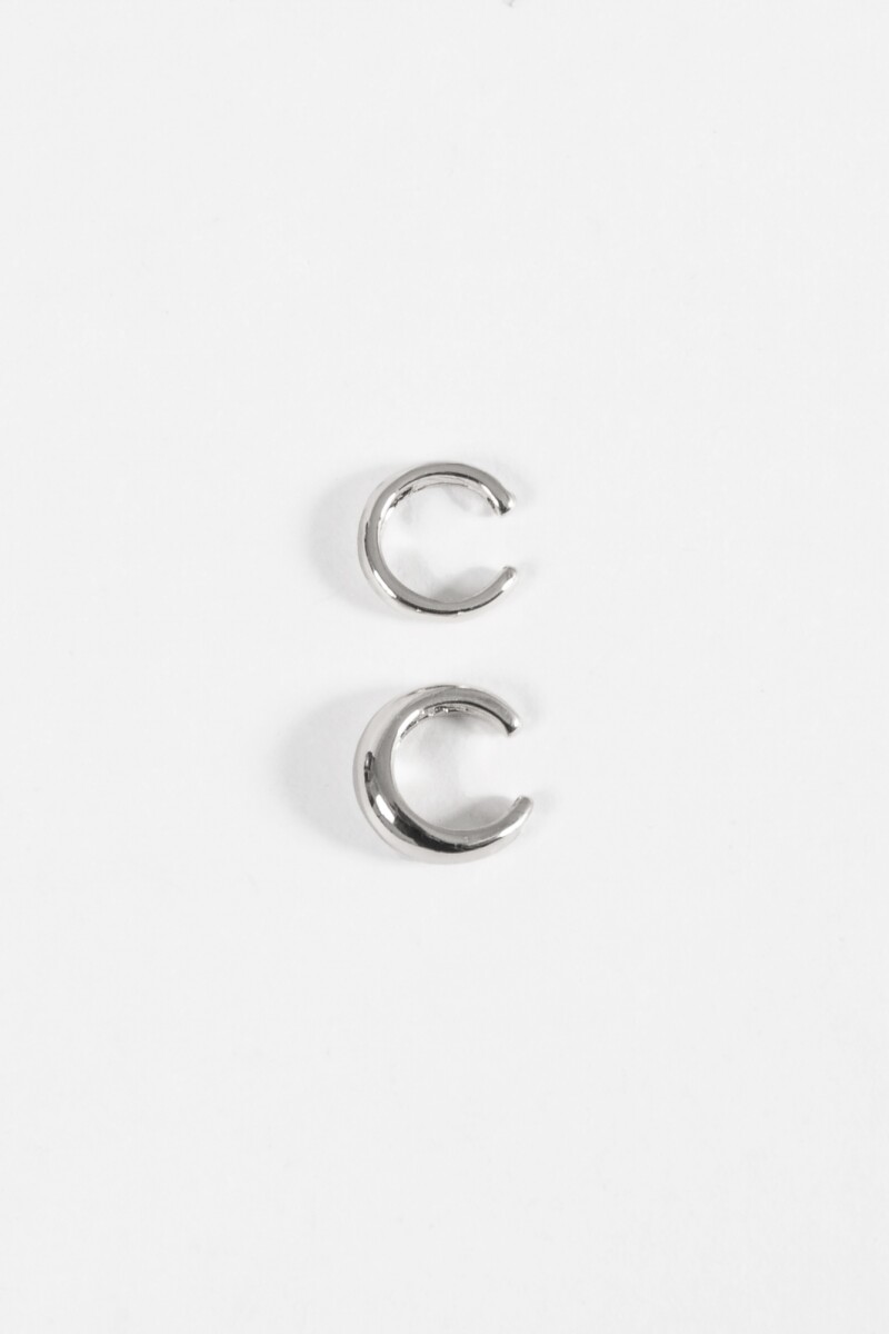 Set de dos earcuff shinny plateado