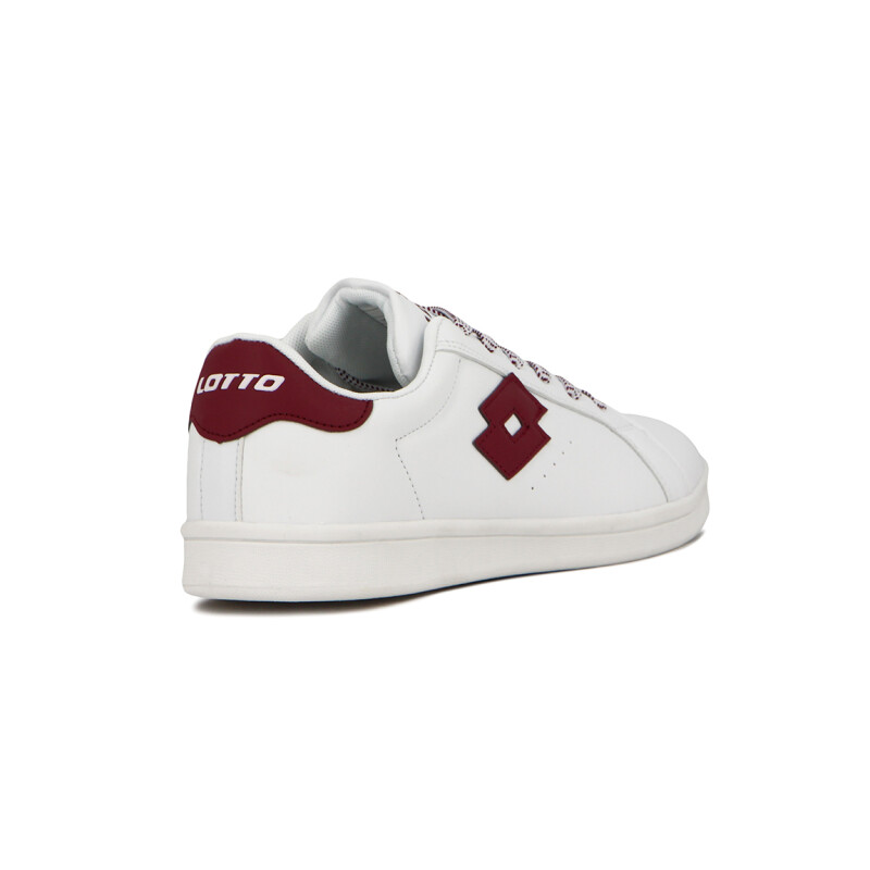 Lotto Hombre Calzado Deportivo Casual - White/Red Blanco-Rojo