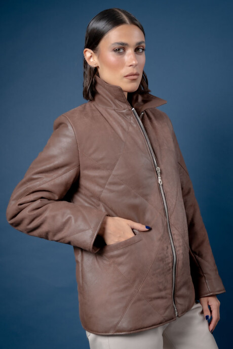 Puffer lia Chocolate gastado