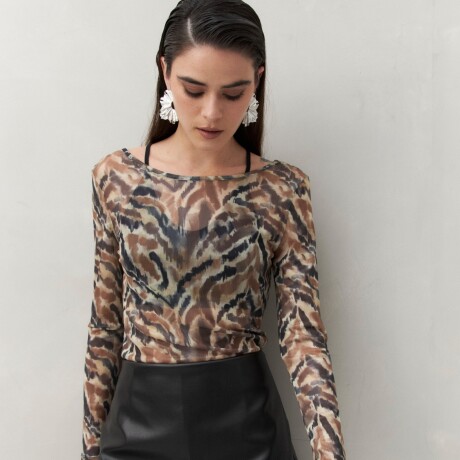 TOP TRINA Animal Print