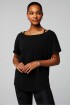 Polo Cotton Oversized Tee Mujer Black