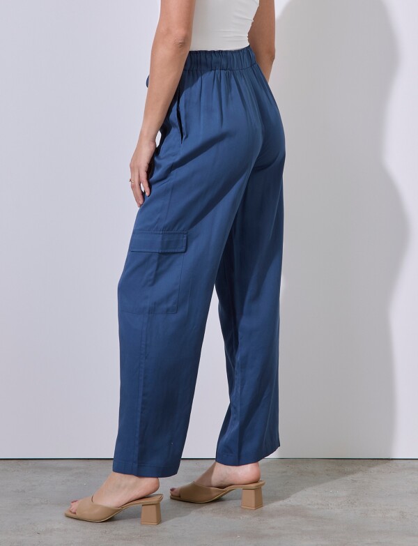 Pantalon Cargo AZUL