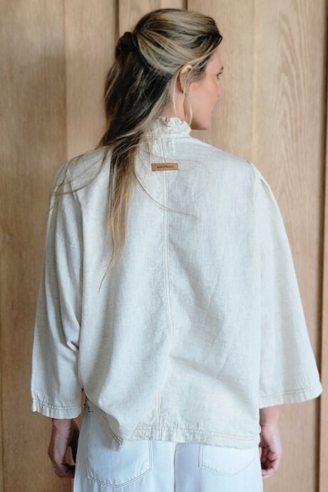 Camisa Dinamarca Beige Melange