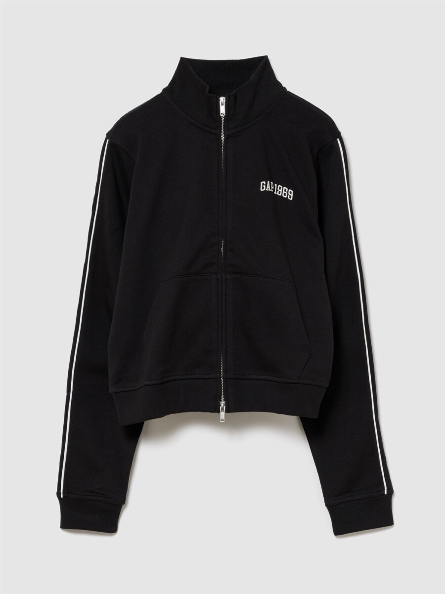Canguro Con Cierre Logog Gap Mujer - Black 