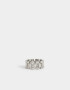 Anillos Medianos y Grandes De metal Anillo De Metal Bold - Plateado