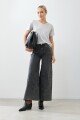 Remera con lurex gris melange