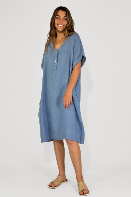 VESTIDO PIAVE Celeste