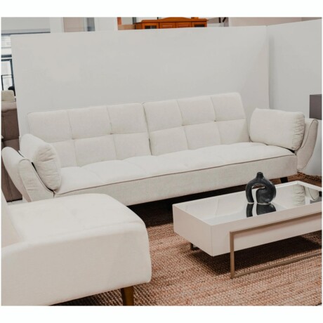 SOFA FRIDA Sillón Sofá Cama RUSTICO Frida Respaldo Reclinable - Gris