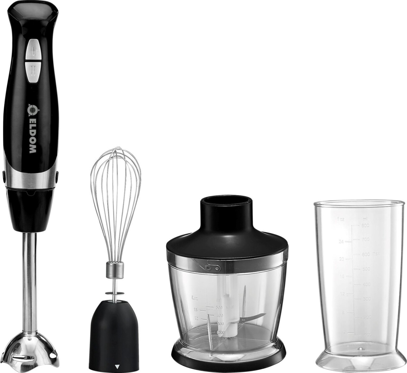 Mixer Eldom C/ Vaso picador 500 ml / 3 Vel 600W i 