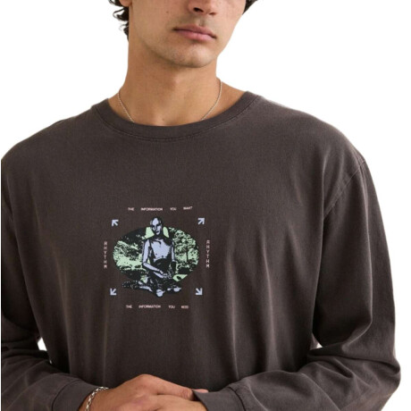 Remera Rhythm Nature Bot Vintage Negro