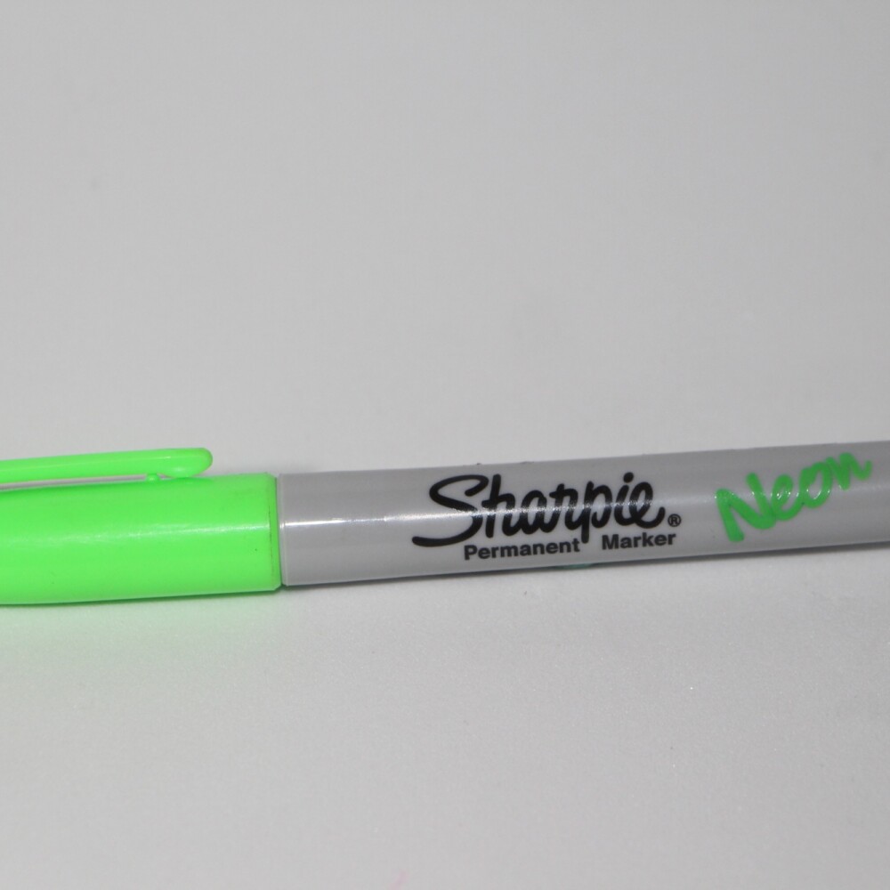 MARCADOR SHARPIE FINO VERDE NEON