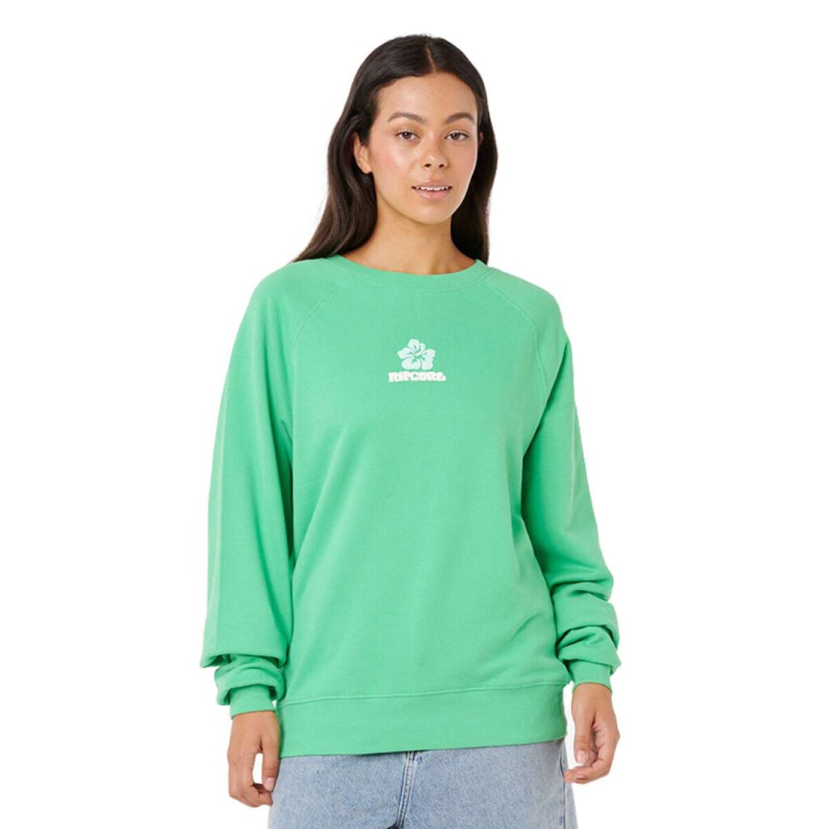 Buzo Rip Curl Luxe Surf Raglan Relaxed - Verde 