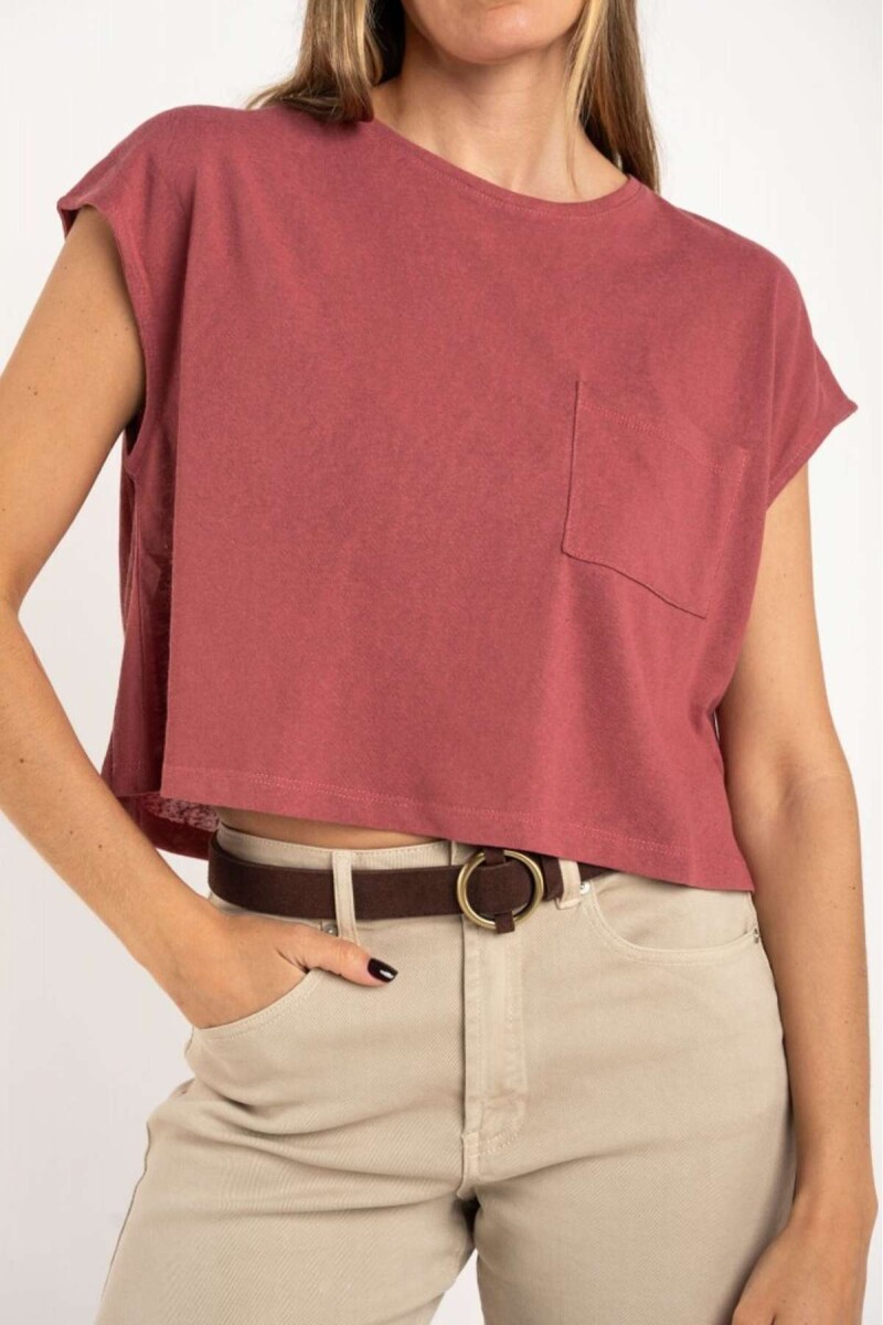 Remera Algod0n - Burgundy 