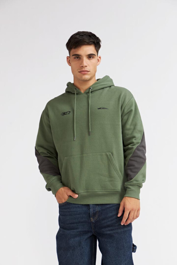 Quiksilver Canguro MERCURY TRIDENT Hombre - Verde Militar Verde Militar