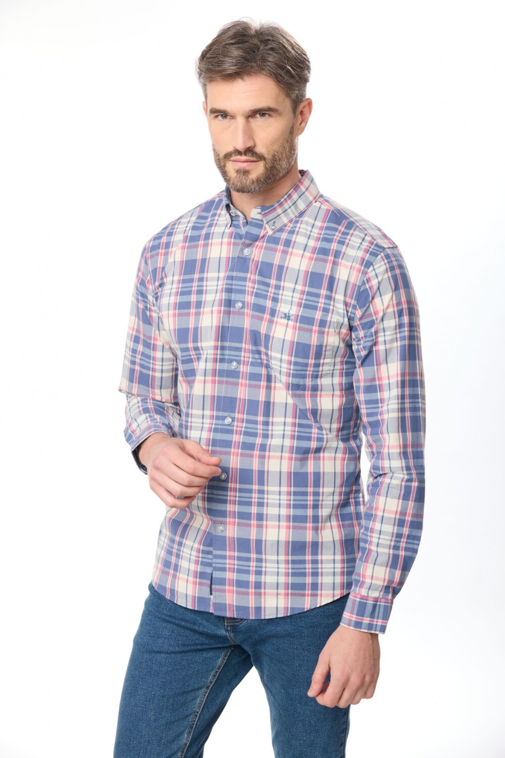 CAMISA A CUADROS Rojo