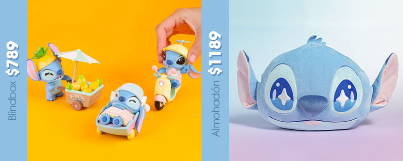 Stitch blindbox y almohadón