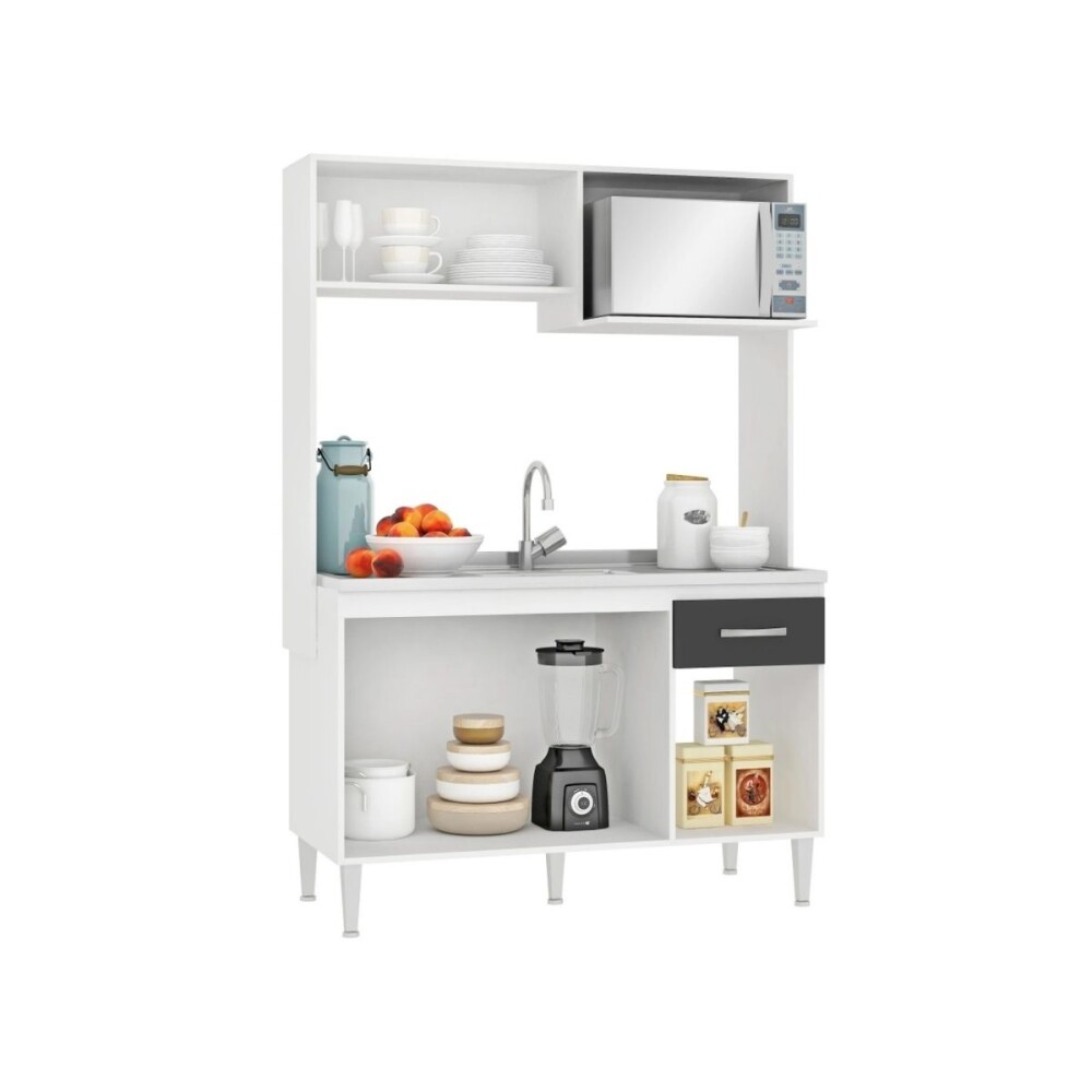 KIT DE COCINA - INTEGRADA BLANCO NEGRO