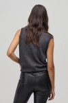 Chaleco Tejido Preppy en Lurex Grafito