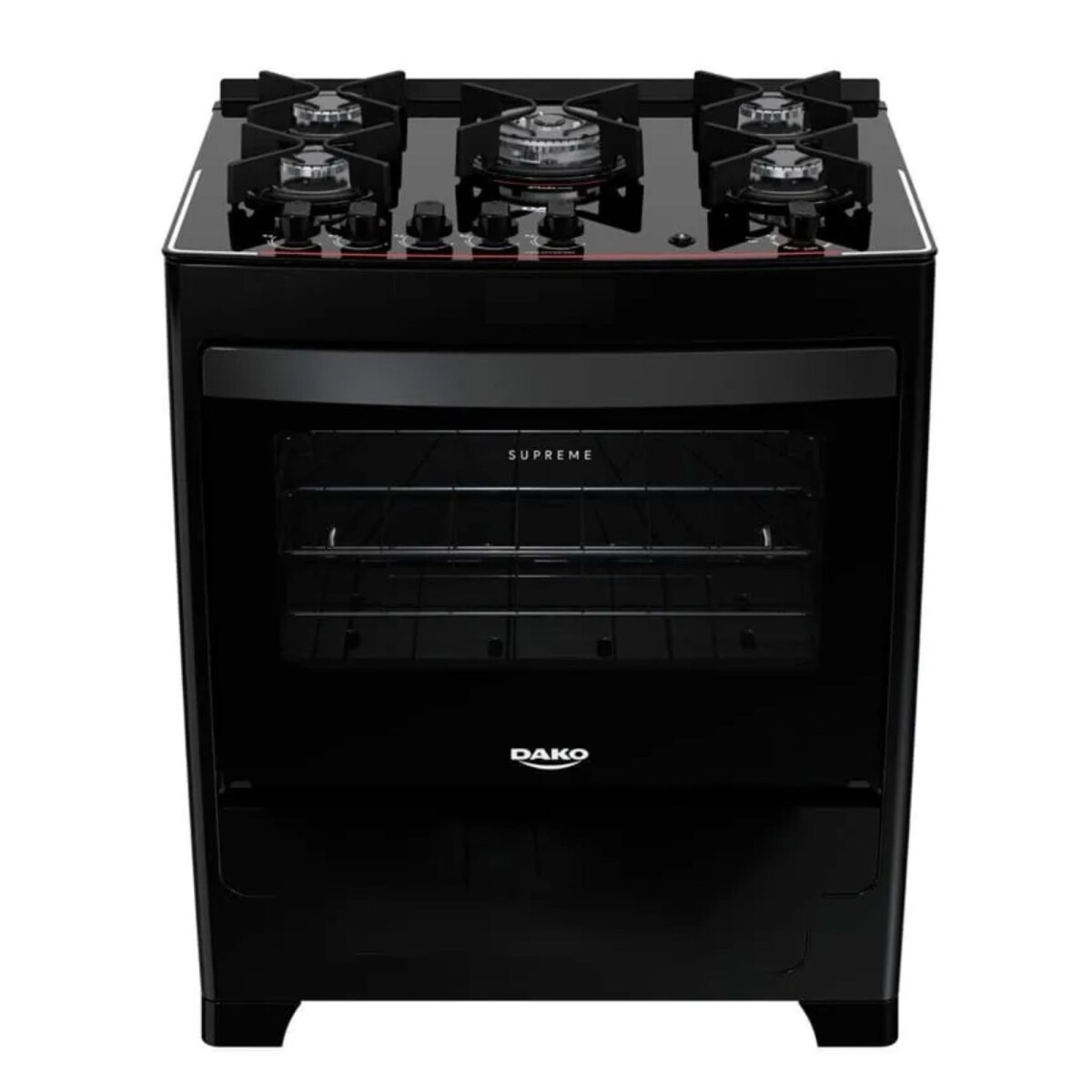 Cocina Dako Supreme Glass 5 Hr Negro 