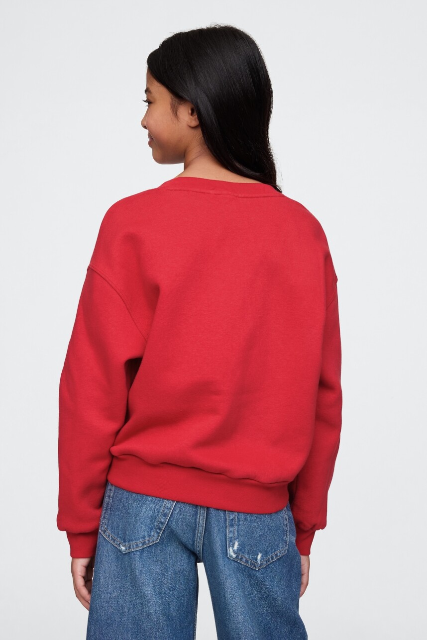 Buzo Deportivo Logo Gap Niña Modern Red