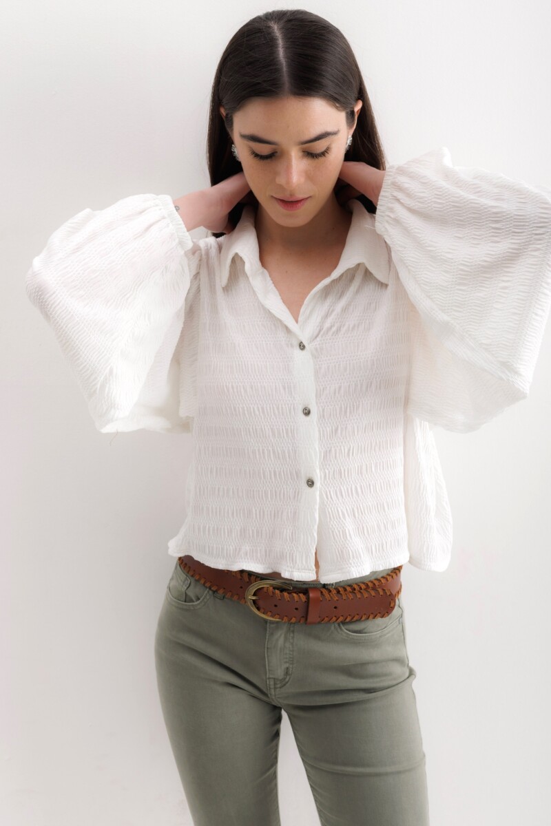 Camisa Aisling Blanco texturado