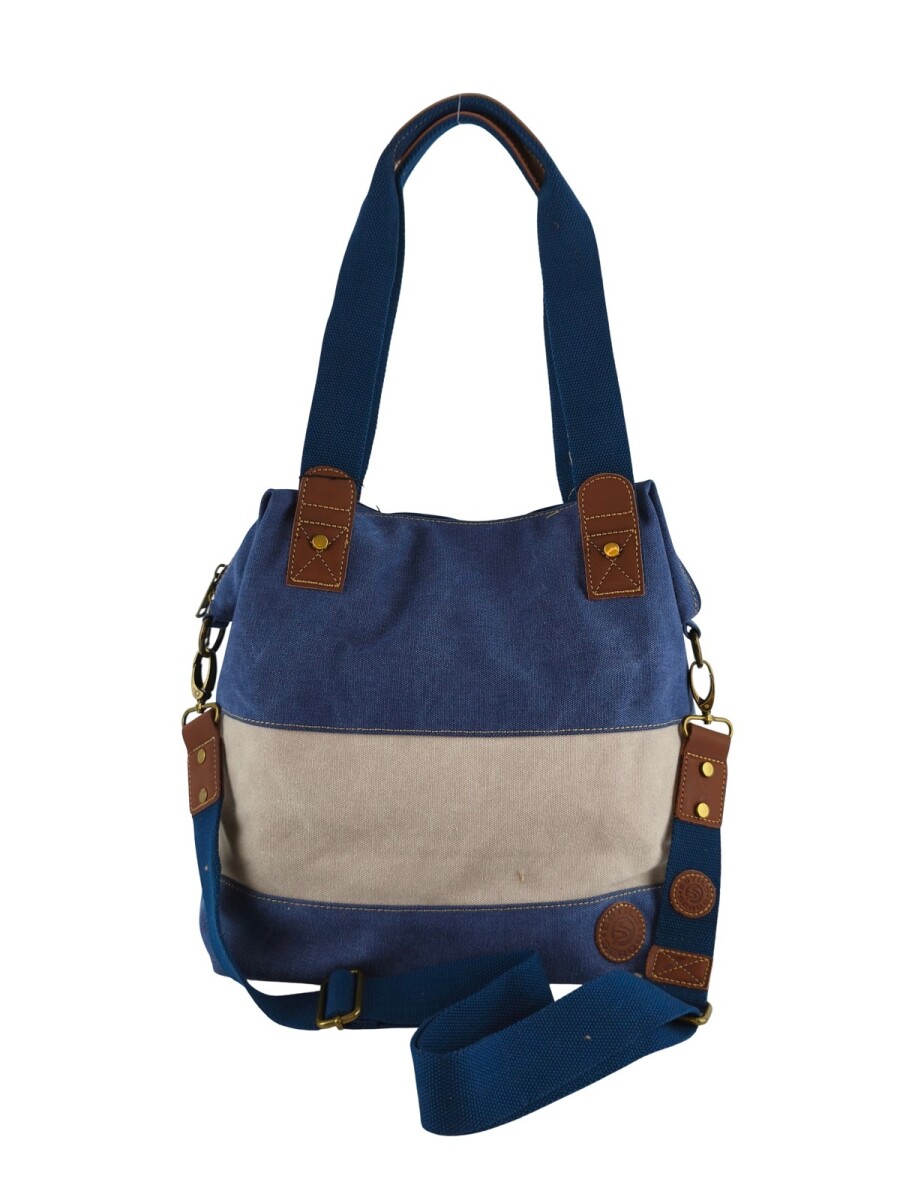 Bolso cartera lona - azul 