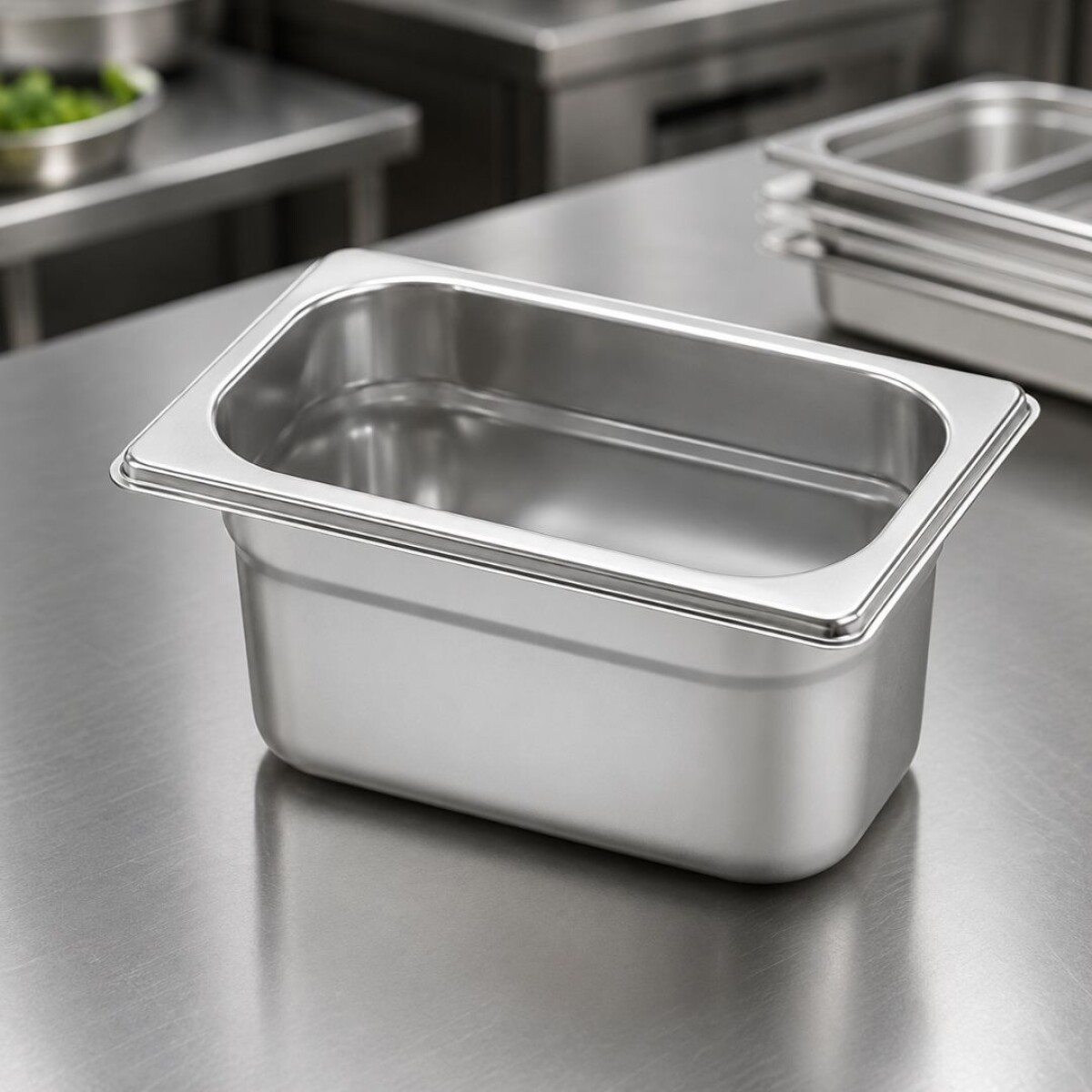 CUBA GASTRONOMICA RECHAUD TRAMONTINA 1/9 65MM ACERO INOX. 